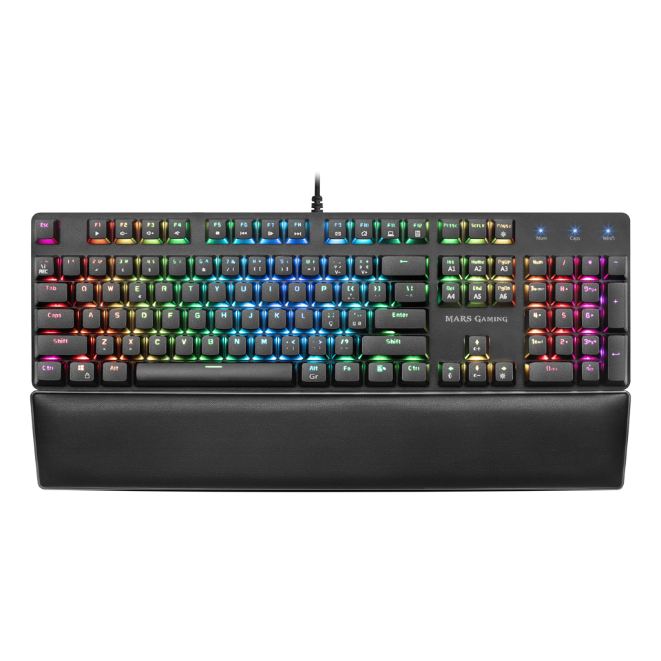 Teclado MARSGAMING MK5 RGB TECLADO MECÁNICO COMPLETO, OUTEMU SQ BLUE PT + US- MK5BPT (MK5BPT)