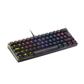 Teclado MARS GAMING MKMINI RGB MECHANICAL 60%, CHROMA, OUTEMU SQ RED, PORTUGUESE (MKMINIRPT)