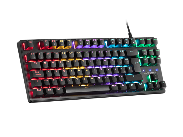 Teclado mecánico MARSGAMING Compact TKL, Outemu SQ Red, portugués - MKXTKLRPT (MKXTKLRPT)