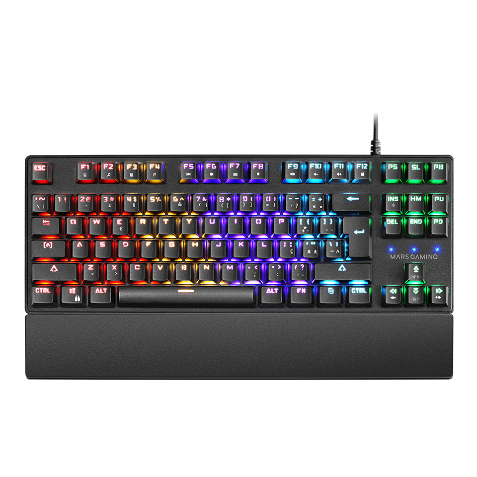 MARSGAMING Compact TKL Mechanical Keyboard, Outemu SQ Red, Portuguese - MKXTKLRPT (MKXTKLRPT)