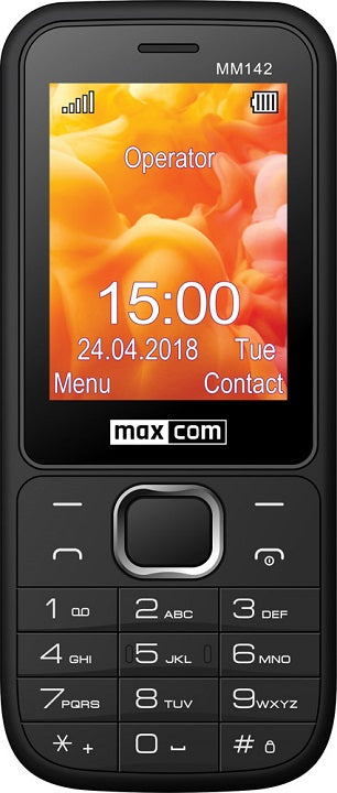 Maxcom Classic MM142 2.4" Dual SIM 2G Black Mobile Phone