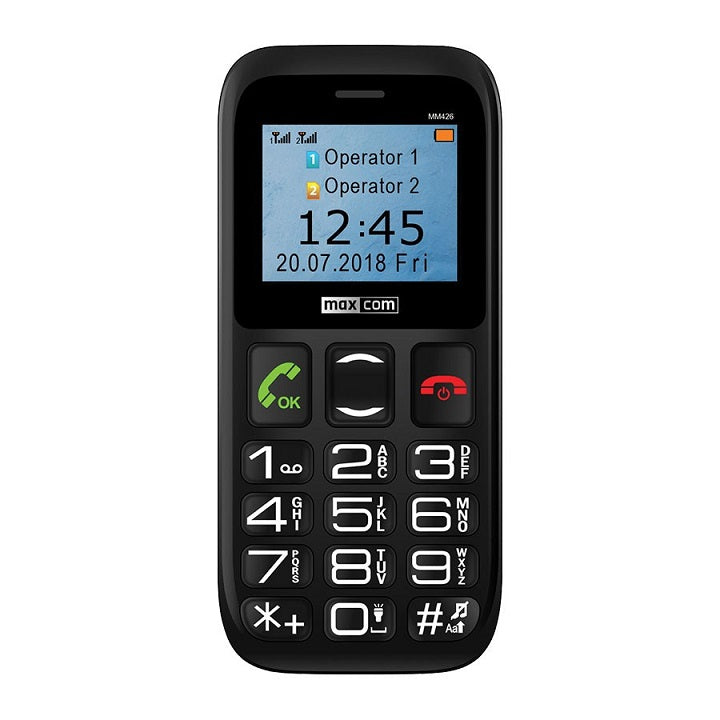 Telemovel Maxcom Comfort MM426 1,77\" Dual SIM 3G Preto (MM426Black)