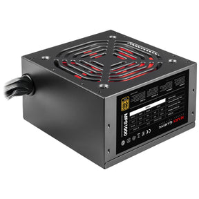 FUENTE MARS GAMING MPB 1000W 80PLUS GOLD +90%, SILENT RPM 10DB, CABLES LARGOS NEGROS (MPB1000)