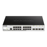 D-Link DGS 1210-28/ME - Interruptor - Administrado - 24 x 10/100/1000 + 4 x Gigabit SFP - montável em trilho