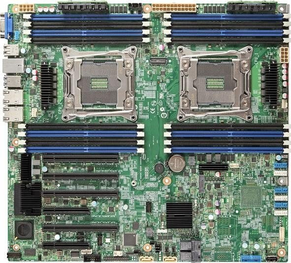 Intel Server Board S2600CWTR - Motherboard - SSI EEB - LGA2011-v3 socket - 2 CPUs Supported - C612 Chipset - USB 3.0 - 2 x 10 Gigabit LAN - Integrated Graphics (DBS2600CWTR)