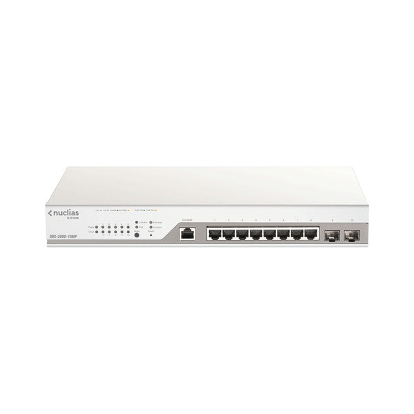 D-LINK NUCLIAS CLOUD SMART SWITCH 10-PORT GIGABIT 2X SPF