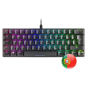 Keyboard MARS GAMING MKMINI RGB MECHANICAL 60%, CHROMA, OUTEMU SQ BLUE, PORTUGUESE (MKMINIBPT)