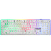 MARS GAMING MK220 WHITE FRGB H-MECH KEYBOARD, ALUMINUM, EDGE LIGHT, PORTUGUESE (MK220WPT)