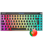 MARS GAMING MKCLOUD BLACK RGB MECHANICAL 75% KEYBOARD, 3XMODE, BLUE, US+PORTUGUESE (MKCLOUDBPT)