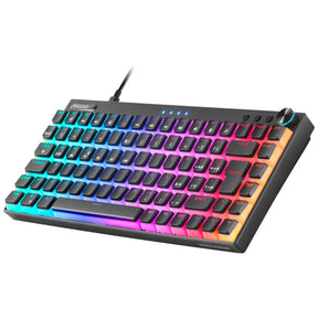 MARS GAMING MKCLOUD BLACK RGB MECHANICAL 75% KEYBOARD, 3XMODE, BLUE, US+PORTUGUESE (MKCLOUDBPT)