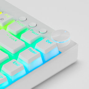 Teclado MARS GAMING MKCLOUD WHITE RGB MECHANICAL 75% KEYBOARD, 3XMODE, BLUE, US+PORTUGUESE (MKCLOUDWBPT)