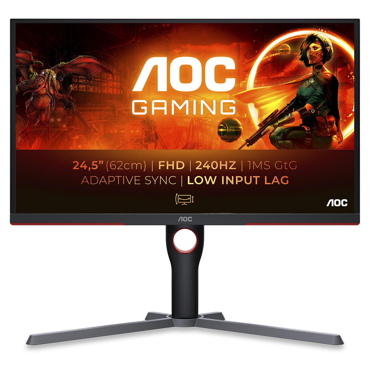 FHD 240Hz 24.5" 1ms GtG HAS