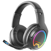 Auscultadores MARS GAMING MHW-100 WIRELESS ARGB HEADPHONES, DETACH MIC, ENC NOISE CANCEL, BLACK (MHW100)