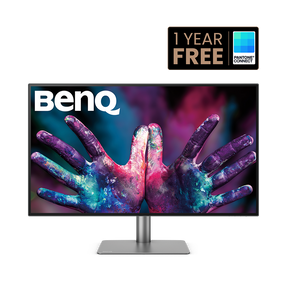 BenQ DesignVue PD3220U - Monitor LED - 32" (31.5" visível) - 3840 x 2160 4K @ 60 Hz - IPS - 350 cd/m² - 1000:1 - HDR10 - 5 ms - 2xThunderbolt 3, 2xHDMI, DisplayPort, USB-C - altifalantes - cinza, preto