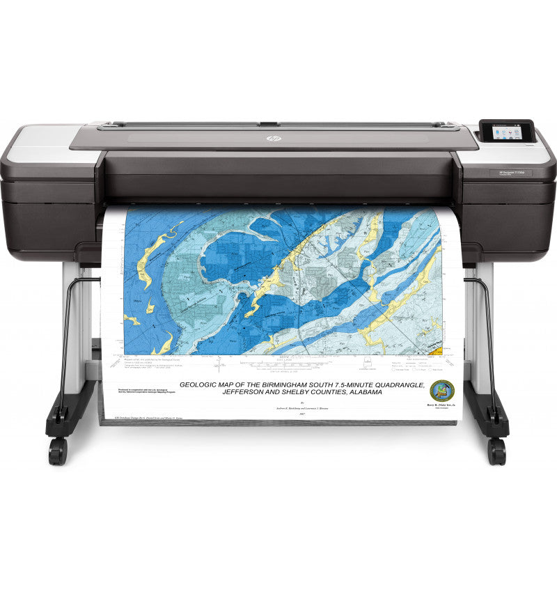 HP DesignJet T1700dr PostScript - 44" large format printer - color - inkjet - 1118 x 1676 mm - 2400 x 1200 dpi - up to 0.55 min/page - capacity: 2 rolls - Gigabit LAN, USB host - cutter