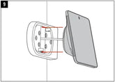 KITS GLASS MOUNT WHT POLY TC10 ACCS