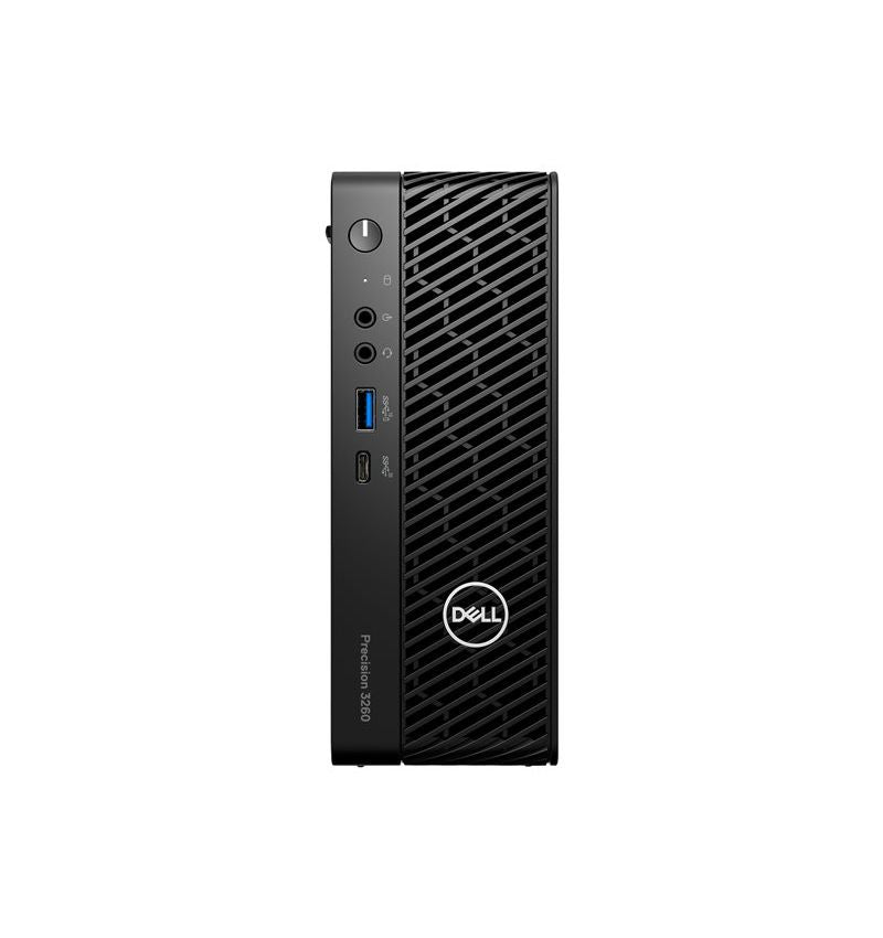 Dell Precision 3260 Compact - USFF - 1 x Core i7 12700 / 2.1 GHz - vPro - RAM 16 GB - SSD 512 GB - NVMe, Class 40 - Quadro T1000 - GigE - Win 10 Pro 64-bit (inclui Licença Windows 11 Pro) - monitor: nenhum - preto - BTS - com 3 Anos de Básico no Loca