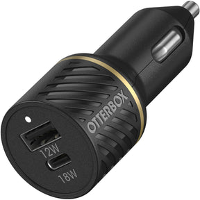 OB CAR CHARG 30W USB-C+USB-A PD BLK