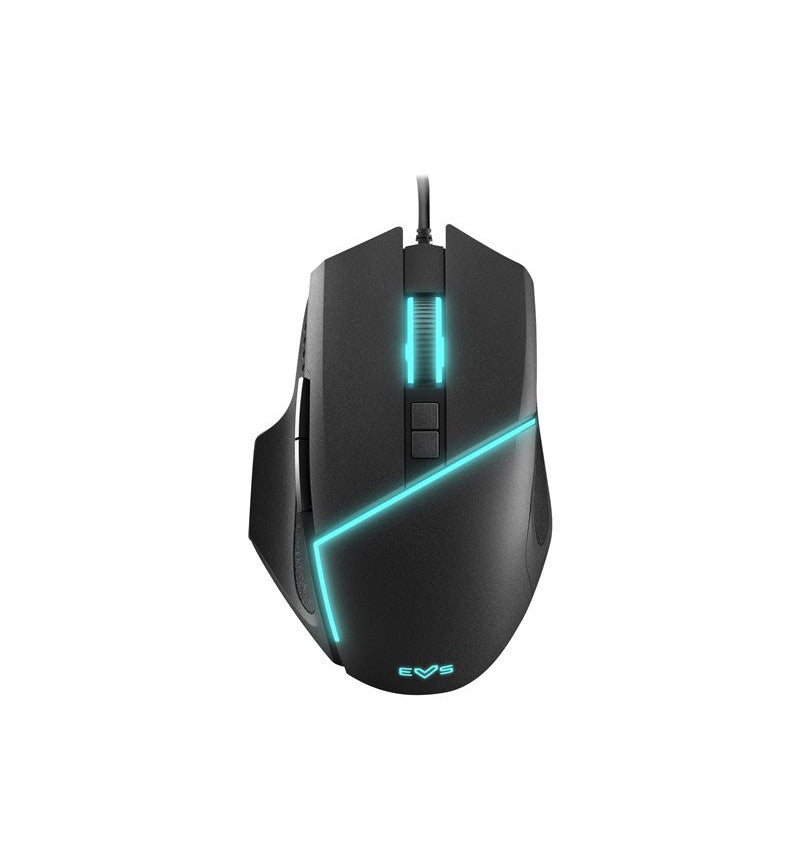 ESG M2 Flash - Mouse - ergonomic - optical - 8 buttons - with cable - USB 2.0