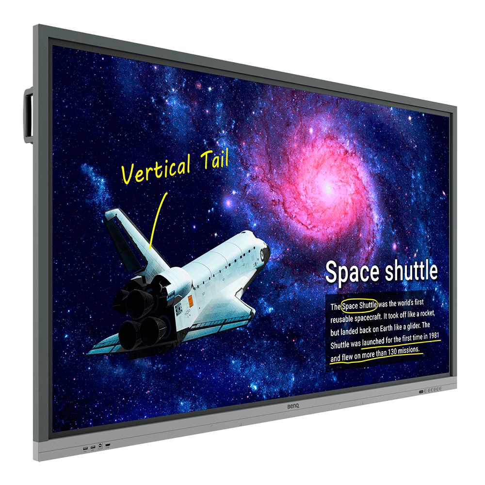BenQ RE7501 - 75" Classe Diagonal ecrã LCD com luz de fundo LED - interativa - com ecrã tátil (multi-touch) - 4K UHD (2160p) 3840 x 2160 - LED de iluminação directa