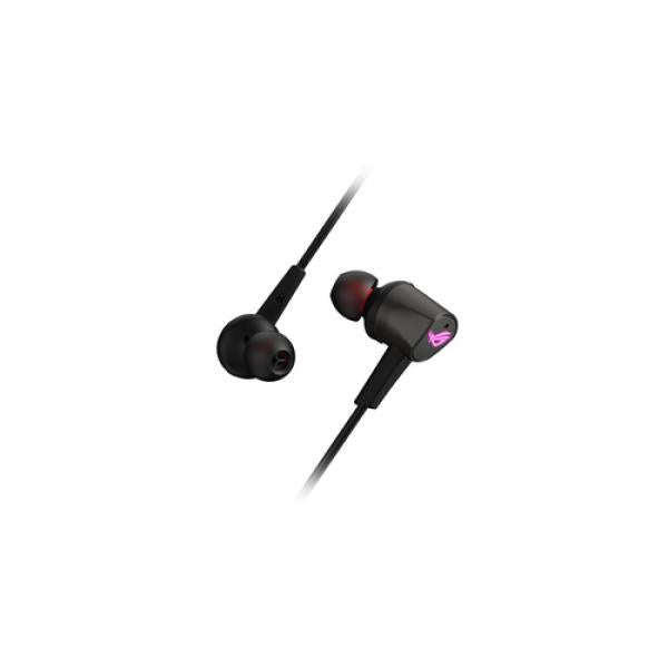 ASUS ROG Cetra II - In-ear headphones with microphone - in-ear - with cable - active noise canceling - USB-C - black