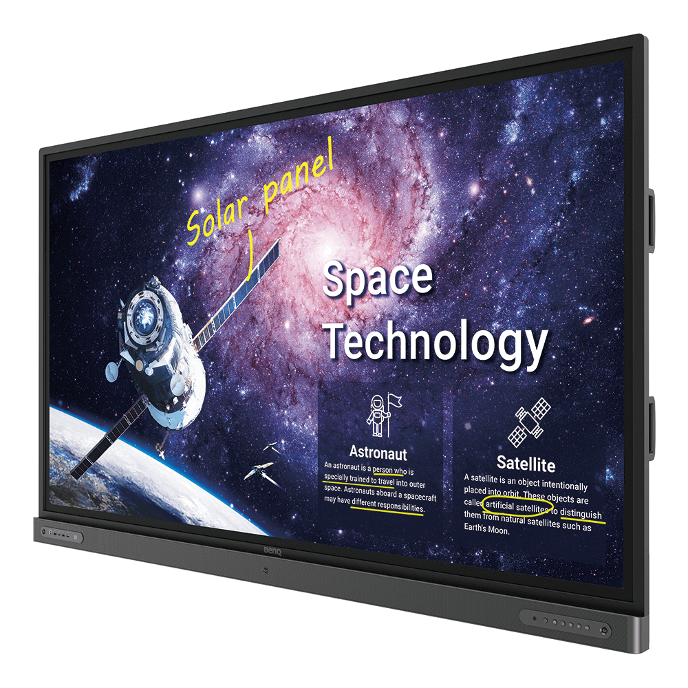 BenQ RP8602 - Pantalla LCD de 86" Diagonal Class con retroiluminación LED - interactiva - con pantalla táctil (multitáctil) - 4K UHD (2160p) 3840 x 2160 - Iluminación LED directa