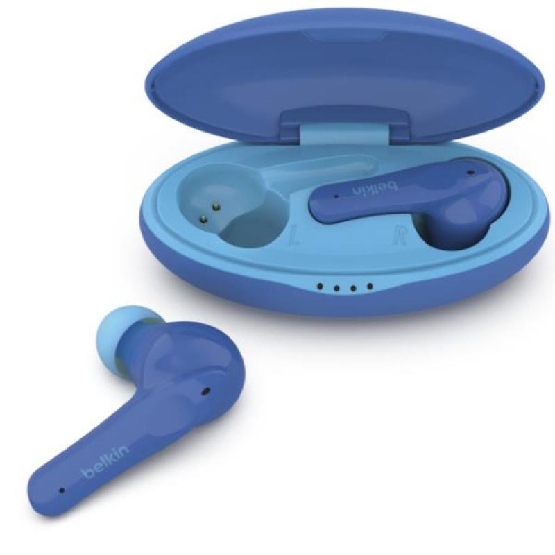 Belkin SoundForm Nano for Kids - Auriculares inalámbricos con micrófono - In-Ear - Bluetooth - Azul