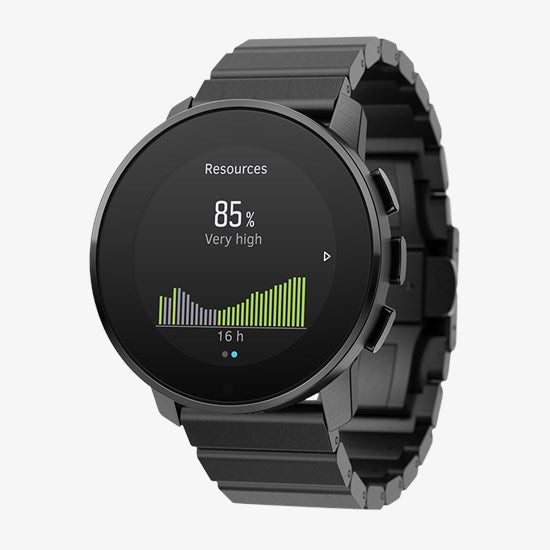 Suunto 9 Peak - Black titanium - sports watch With strap - wrist size: 125-175 mm - Bluetooth - 62 g