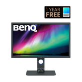 BenQ PhotoVue SW321C - Monitor LED - 32" - 3840 x 2160 4K UHD (2160p) @ 60 Hz - IPS - 250 cd/m² - 1000:1 - HDR10 - 5 ms - 2xHDMI, DisplayPort, USB-C - cinza