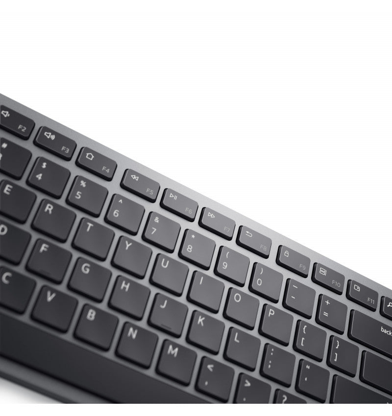 Dell Premier Multi-Device KM7321W - Keyboard and Mouse Combo - Wireless - 2.4GHz, Bluetooth 5.0 - QWERTY - English - Titan Gray