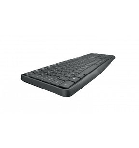 Logitech MK235 - Conjunto de teclado e rato - sem fios - 2.4 GHz - Padrão internacional americano