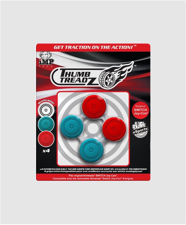 Thumb Treadz 4 Pack Red/Blue for Switch