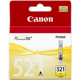 Canon CLI-521Y - 9 ml - amarillo - original - blister con seguridad - depósito de tinta - para PIXMA iP3600, iP4700, MP540, MP550, MP560, MP620, MP630, MP640, MP980, MP990, MX860, MX870