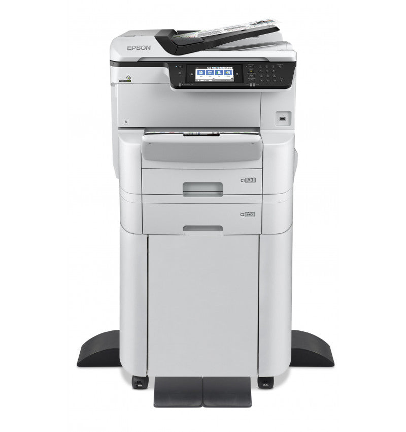 Epson WorkForce Pro WF-C8690DTWFC - Multifunction printer - color - inkjet - A3 (media) - up to 22 ppm (copy) - up to 24 ppm (print) - 835 sheets - 33.6 Kbps - Gigabit LAN, USB host, NFC, USB 3.0, USB 2.0 host, Wi-Fi(ac)