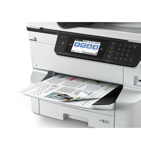 Epson WorkForce Pro WF-C8690DTWFC - Multifunction printer - color - inkjet - A3 (media) - up to 22 ppm (copy) - up to 24 ppm (print) - 835 sheets - 33.6 Kbps - Gigabit LAN, USB host, NFC, USB 3.0, USB 2.0 host, Wi-Fi(ac)