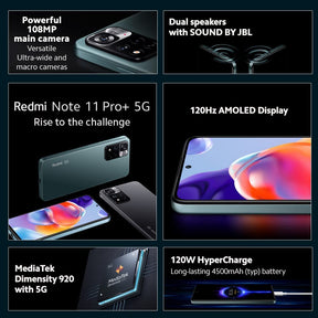 REDMI NOTE 11 PRO+ 5G 8+128 GRAY (MZB0AAAEU)