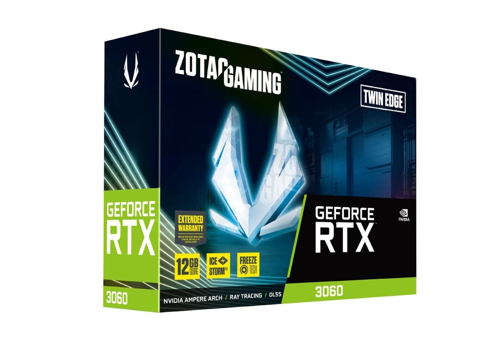 VGA ZOTAC GAMING RTX3060 TWIN EDGE 12GB GDDR6 HDMI/3DP